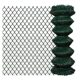 vidaXL Maschendrahtzaun 1 x 15 m grün 140344