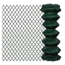vidaXL Maschendrahtzaun 1 x 15 m grün 140344