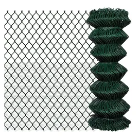 vidaXL Maschendrahtzaun 1 x 15 m grün 140344
