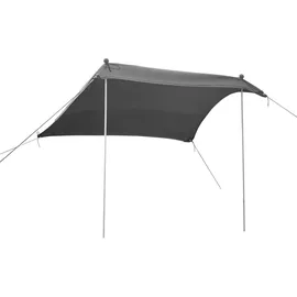 pro.tec Strandzelt, Grau, Textil, Metall, 200x200 cm, Sonnen- & Sichtschutz, Sonnensegel