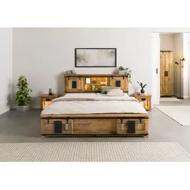 MASSIVMOEBEL24.DE RAILWAY LUX 160 x 200 cm Beige
