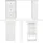 ML-Design Schreibtisch mit Schubladen und 3 Aufbewahrungsregale, Stauraum, Weiß, 120x49x72 cm