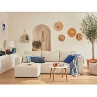 Topaze - 4-sitzer beidseitig montierbar - schlaffunktion und bettkasten - cord - beige