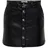 Only Lederrock Damen Schwarz S