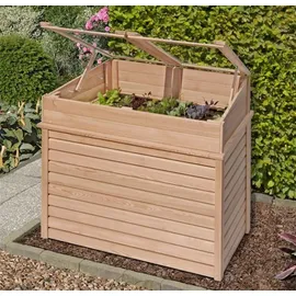 Delta Frühbeet Holz 119 x 80 x 21 cm Braun