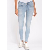 Gang Skinny-fit-Jeans »94FAYE CROPPED«, Gr. 32 N-Gr, heavy light blue, , 88087407-32 N-Gr