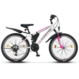 licorne bike gmbh Licorne Bike Guide Premium Mountainbike 24 Zoll RH 31 cm weiß/rosa