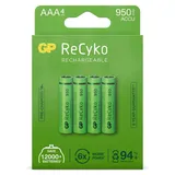 GP AAA 950mAh (Micro, HR 03, NiMH, 1,2V, 4er Pack), Verpackung kann variieren