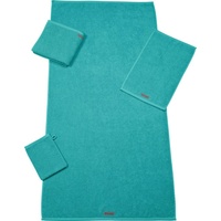ROSS Handtuch »ROSS Serie SELECTION Handtuch Duschtuch Waschhandschuh Gästetuch 4007-39, GOTS Verifiziert, Türkisgrün« (1-St), rechteckig blau 70 cm x 140 cm
