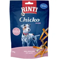 Rinti Chicko Mini Häppchen mit Lachs | 12x 80g Hundesnack