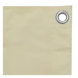 vidaXL Windschutz 75 x 500 cm Creme Oxford-Gewebe