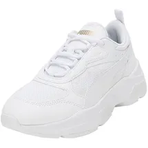 Puma Cassia Plateau Sneaker Damen white/white/team gold 42