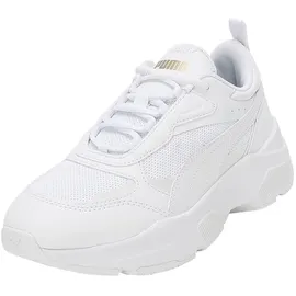 Puma Cassia Plateau Sneaker Damen white/white/team gold 42