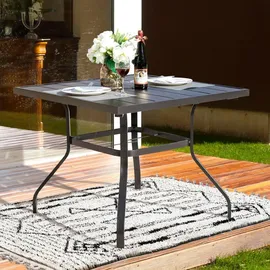 avestar Esstisch 94 x 94 x 73 cm Schwarz