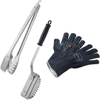 Rösle Grillbesteck-Set 3-tlg. Edelstahl schwarz/silber