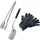 Rösle Grillbesteck-Set 3-tlg. Edelstahl schwarz/silber