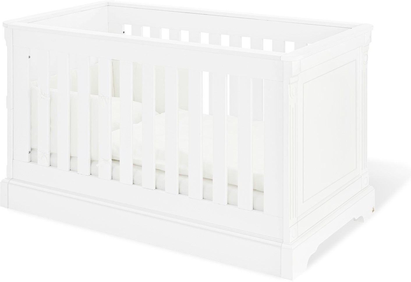 Kinderbett EMILIA (LBH 151x81x88 cm) - weiß