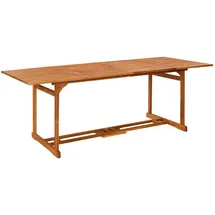 vidaXL Garten-Esstisch 220 x 90 x 75 cm Braun/Mehrfarbig