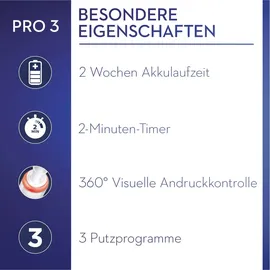 Oral-B Pro 3 3900 weiß + 2. Handstück Black-White Edition