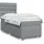vidaXL Boxspringbett 180 x 200 cm Hellgrau