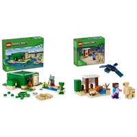 LEGO Minecraft Das Schildkrötenstrandhaus & Minecraft Steves Wüstenexpedition