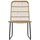 vidaXL Polyrattan Bistro Set 3-tlg. eiche