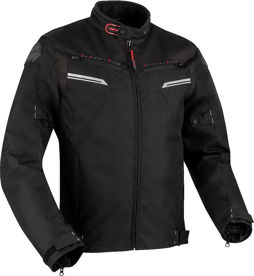 Bering Aspen Motorfiets textiel jas, zwart, M