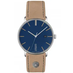 Junghans -FORM A Herrenuhr Beige Blau Automatik 39mm- 027/4239.00