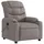 vidaXL Massagesessel mit verstellbarer Rückenlehne und Liegefunktion Polyester 147 x 80,5 x 0 cm Taupe