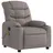 vidaXL Massagesessel mit verstellbarer Rückenlehne und Liegefunktion Polyester 147 x 80,5 x 0 cm Taupe