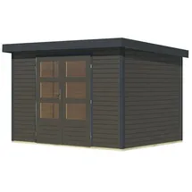 Karibu Gartenhaus Hollywood 2,00 x 2,00 m Grau