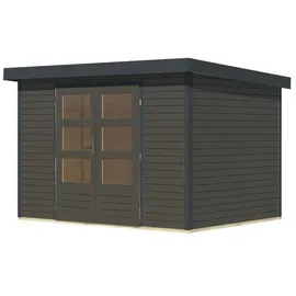 Karibu Gartenhaus Hollywood 2,00 x 2,00 m Grau