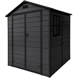 ECD Germany Gartenhaus 1,51 x 1,82 m Dunkelgrau