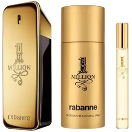 Paco Rabanne 1 Million Eau de Toilette 100 ml + Deo Spray 150 ml + Eau de Toilette 10 ml Geschenkset 1