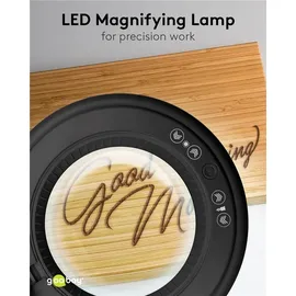 goobay LED-Klemm-Lupenleuchte Schwarz