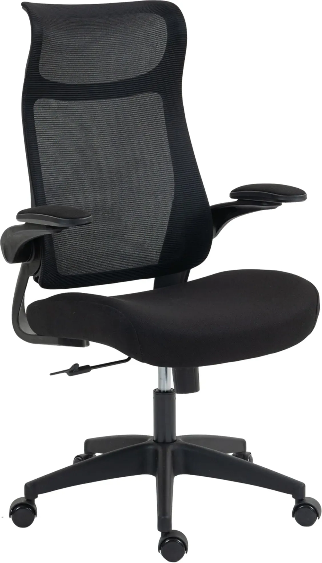HOMCOM Bürostuhl, Ergonomischer Schreibtischstuhl mit 3D Einstellbarer Armlehne, Kopfstütze, Höhenverstellbarer Computerstuhl Drehstuhl mit Wippfunktion, Netzbespannung, Schwarz   Aosom