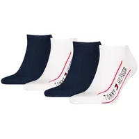 Tommy Hilfiger Socken TH MEN SNEAKER 4P TH LOGO ECOM (4-Paar) mit sportlichem Logodetail weiß 43-46