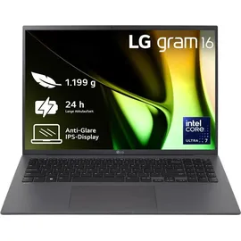LG gram 16 16Z90S-G.AA79G Intel Core Ultra 7 155H 16 GB RAM 1 TB SSD Win11 Home