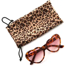 COLLEZIONE ALESSANDRO Sonnenbrille Heart in Leooptik