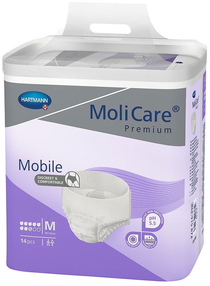 Molicare Premium Mobile 8 Tropfen Gr.M 14 St Einweghosen