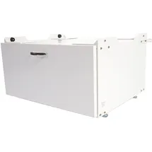 Mendler Waschmaschinenunterschrank HWC-E50, Sockel Podest Erhöhung Untergestell, Schublade 33x61x52cm ~ weiß