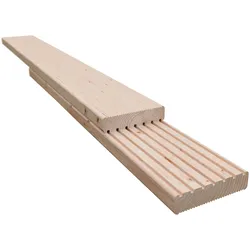 Terrassendielen KIEHN-HOLZ "Terrassendeck", beige (natur), B:600cm L:200cm, Holz, Terrassendielen