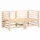 vidaXL 7-tlg. Garten-Lounge-Set Massivholz Kiefer