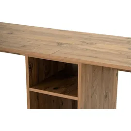 vente-unique Schreibtisch Atlantische Kiefer Schwarz