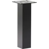 Ebb Barkonsole Capri gerade 50 x 50 mm, Höhe 170 mm, Aluminium schwarz