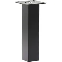 Ebb Barkonsole Capri gerade 50 x 50 mm, Höhe 170 mm, Aluminium schwarz