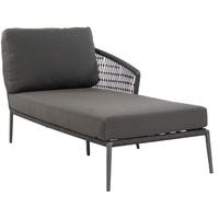 Musterring Ibiza Ottomane Lounge schwarz/grau Aluminium 168x82x75 cm
