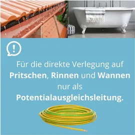 Lapp Lapp, Kabelleitung, 10 Meter 4520006 H07V-K 16,0 mm2 grün-gelb I Erdungskabel I Schutzleiter 16mm2 I Verdrahtungsle (10 m)