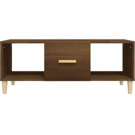 furnicato Moderner Couchtisch Braun Eiche 102 x 50 x 40 cm
