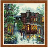 Riolis Riolis, Kreuzstich-Set Regnerischer Sommer, Baumwolle, Mehrfarbig, 30 x 30 x 0.1 cm